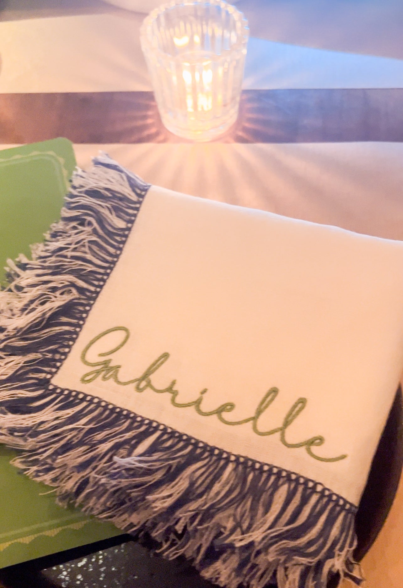Fringe Linen Dinner Napkin