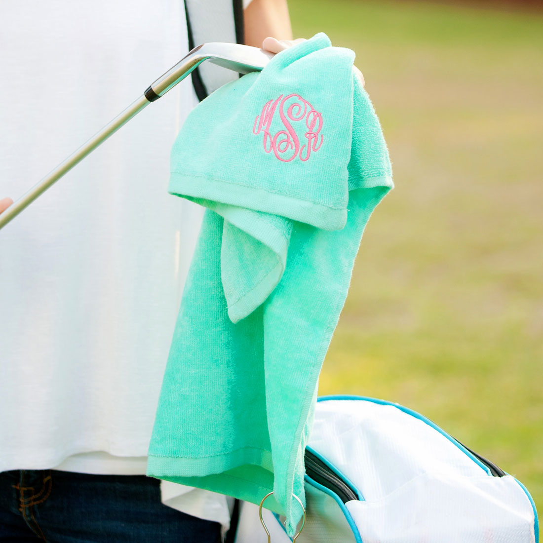 MONOGRAMMED GOLF TOWEL