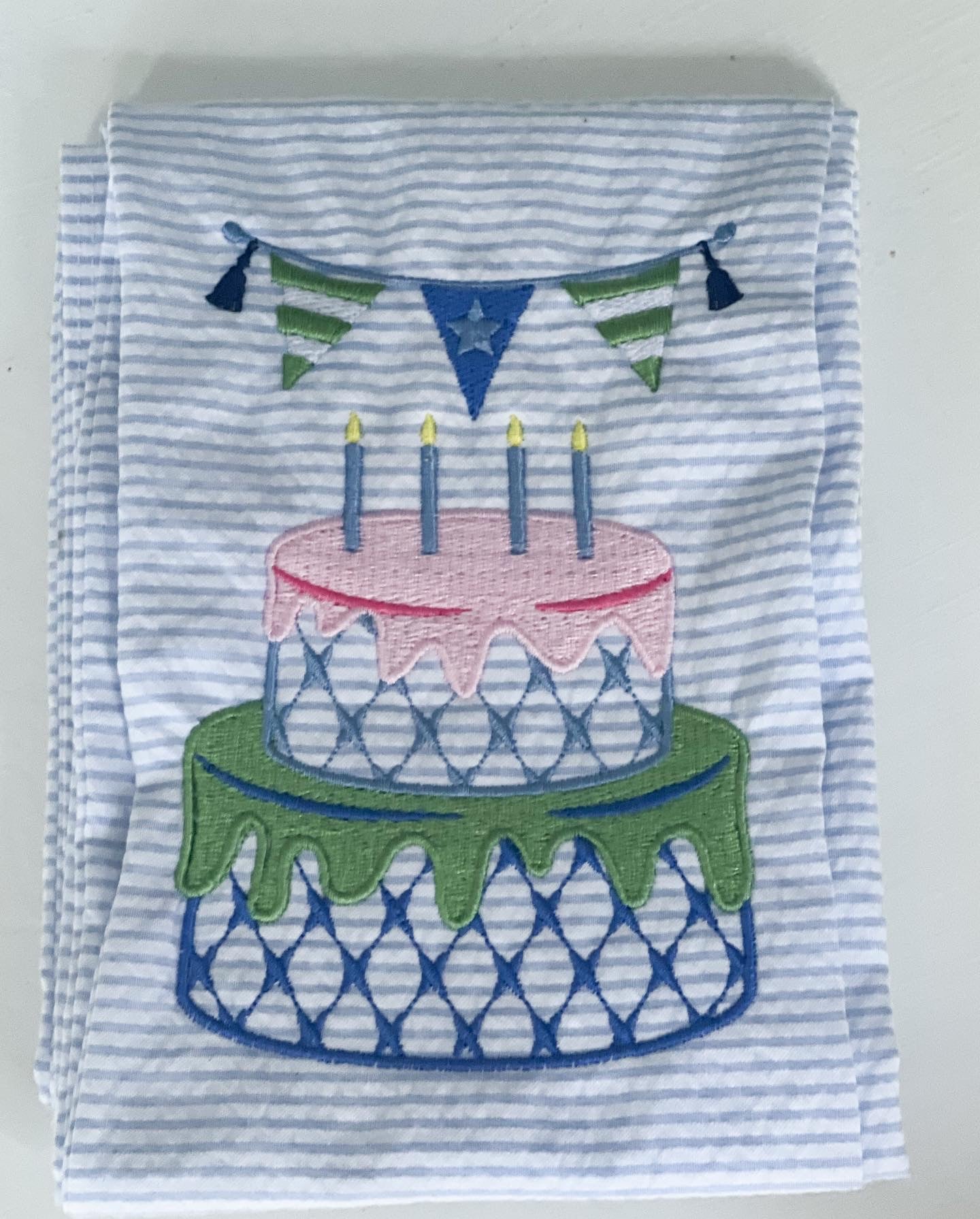 Happy Birthday Wreath Sash