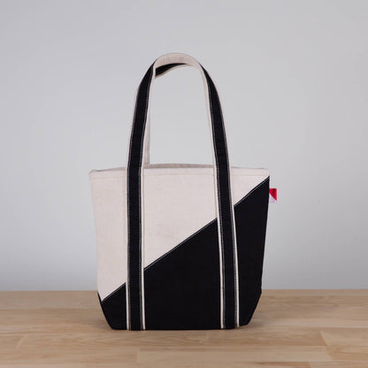 Contemporary Tote Bag Mini: Natural with color accent
