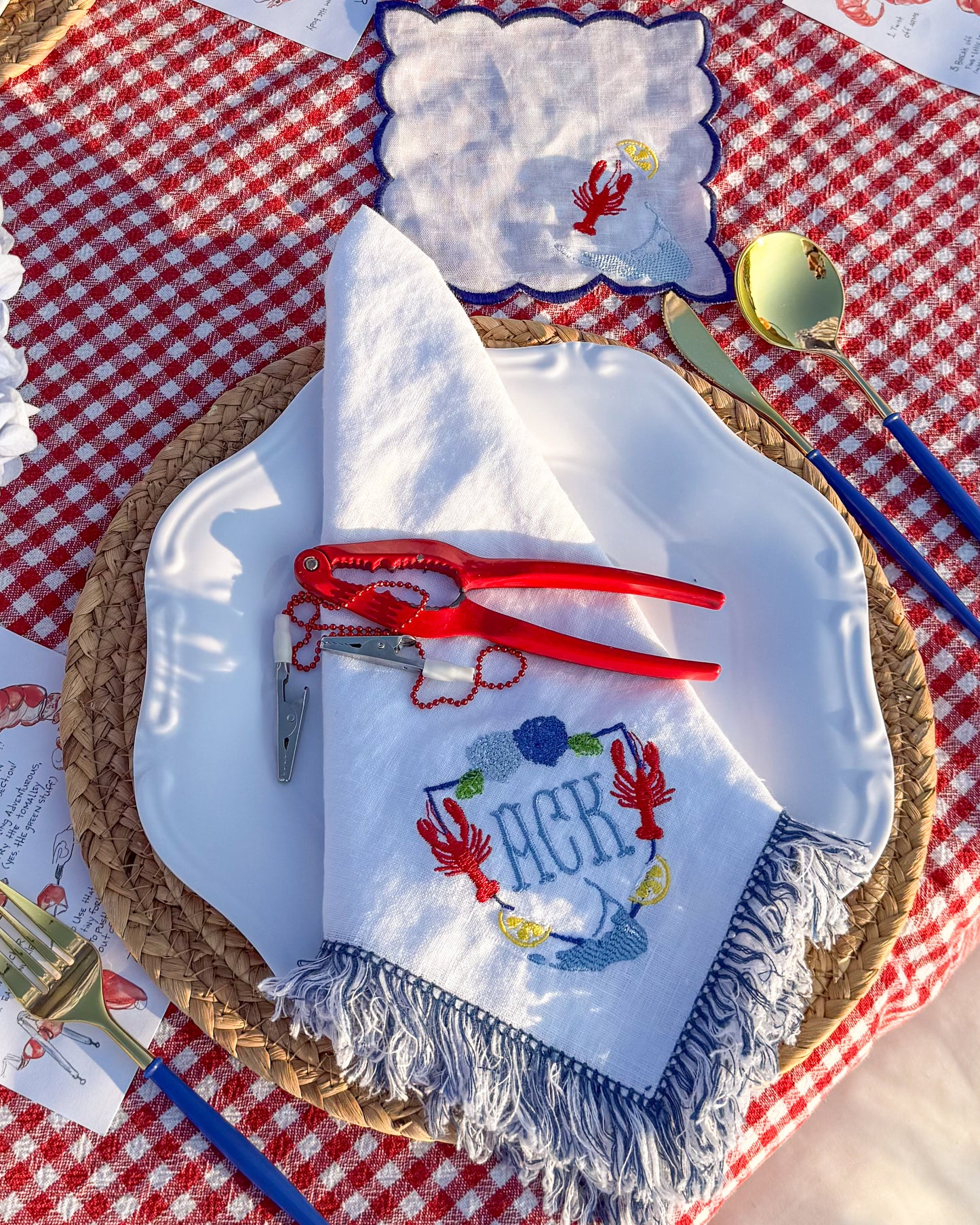 Lobster Party Dinner Napkin