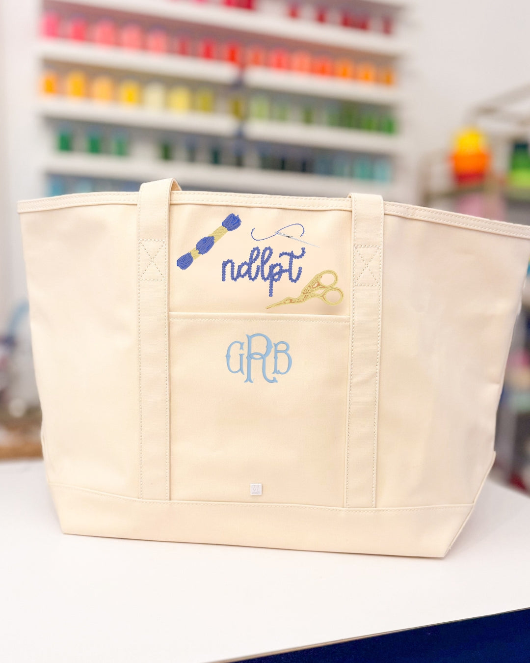 Needlepoint Maxi Tote