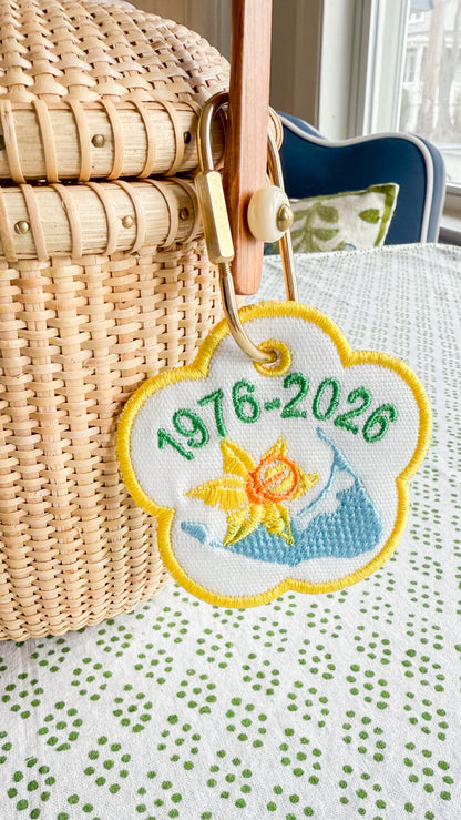 Nantucket Daffodil Festival 50th Anniversary Bag Charm