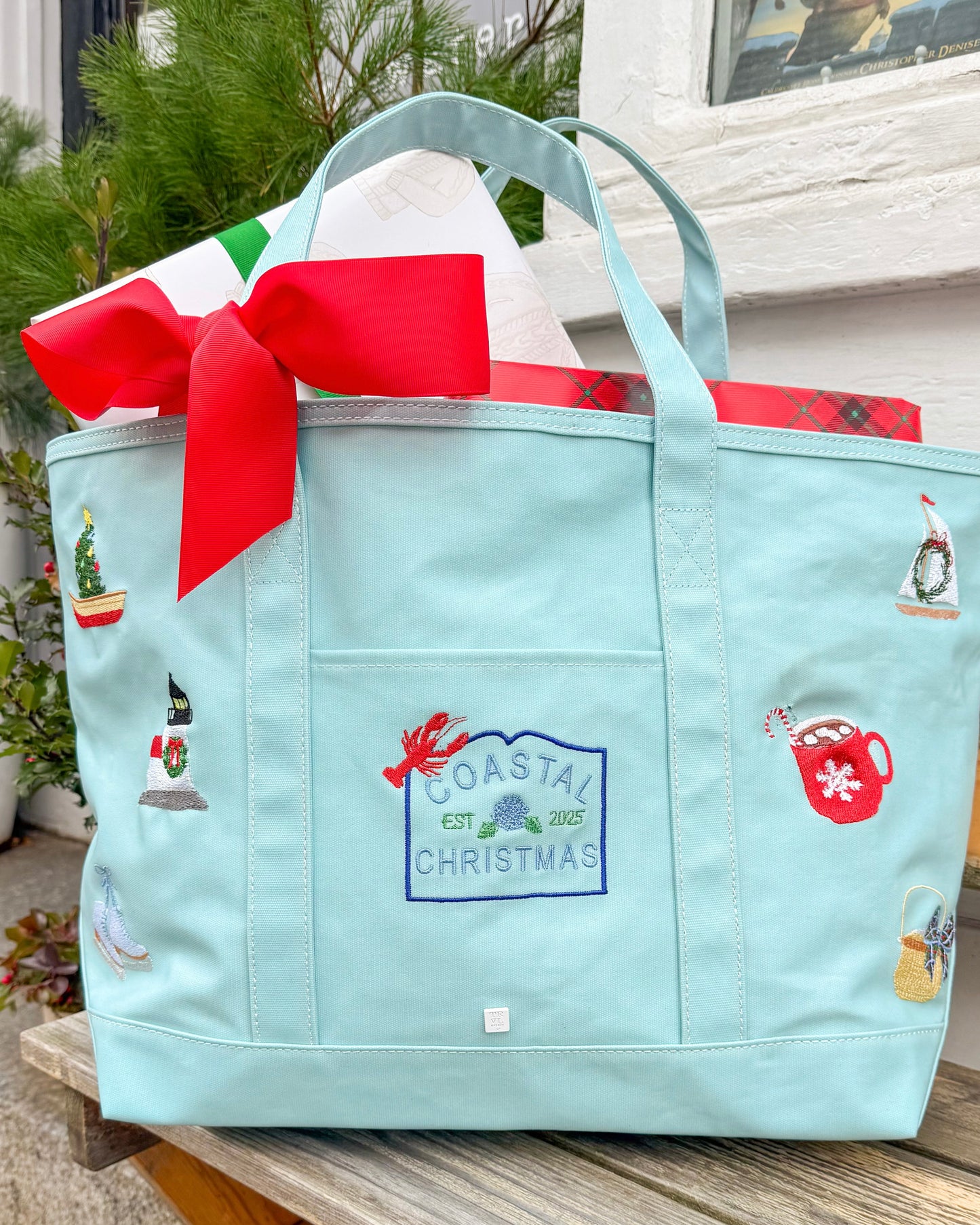 Coastal Christmas Maxi Tote
