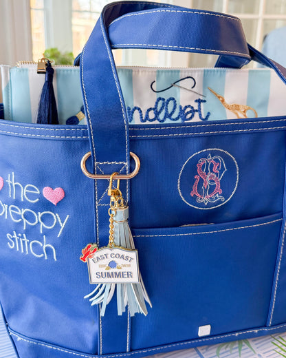 East Coast Summer Bag Charm/Key Chain