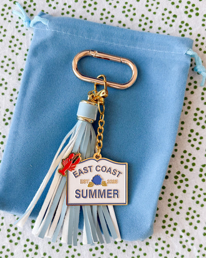East Coast Summer Bag Charm/Key Chain