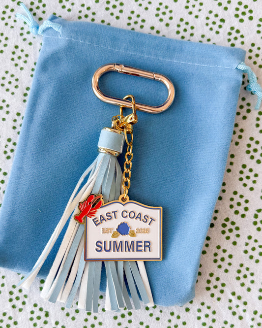 East Coast Summer Bag Charm/Key Chain