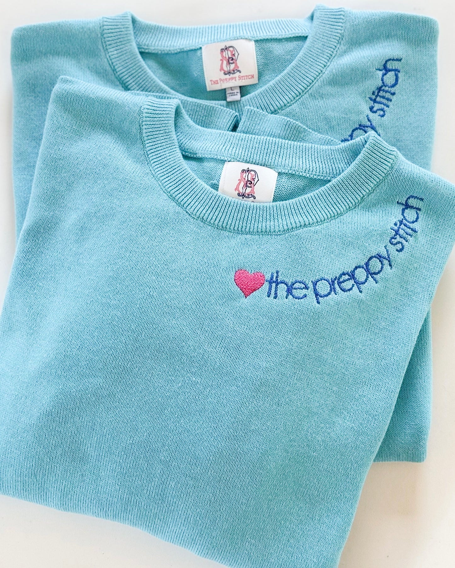 Custom Embroidered Cotton Crewneck Sweater