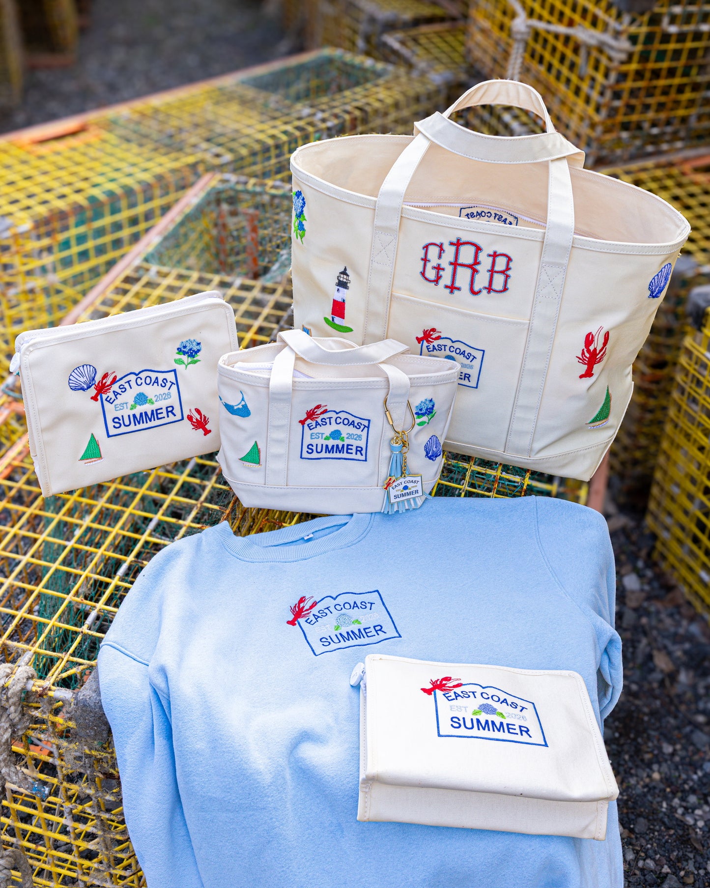 East Coast Summer Medium Perfect Pouch