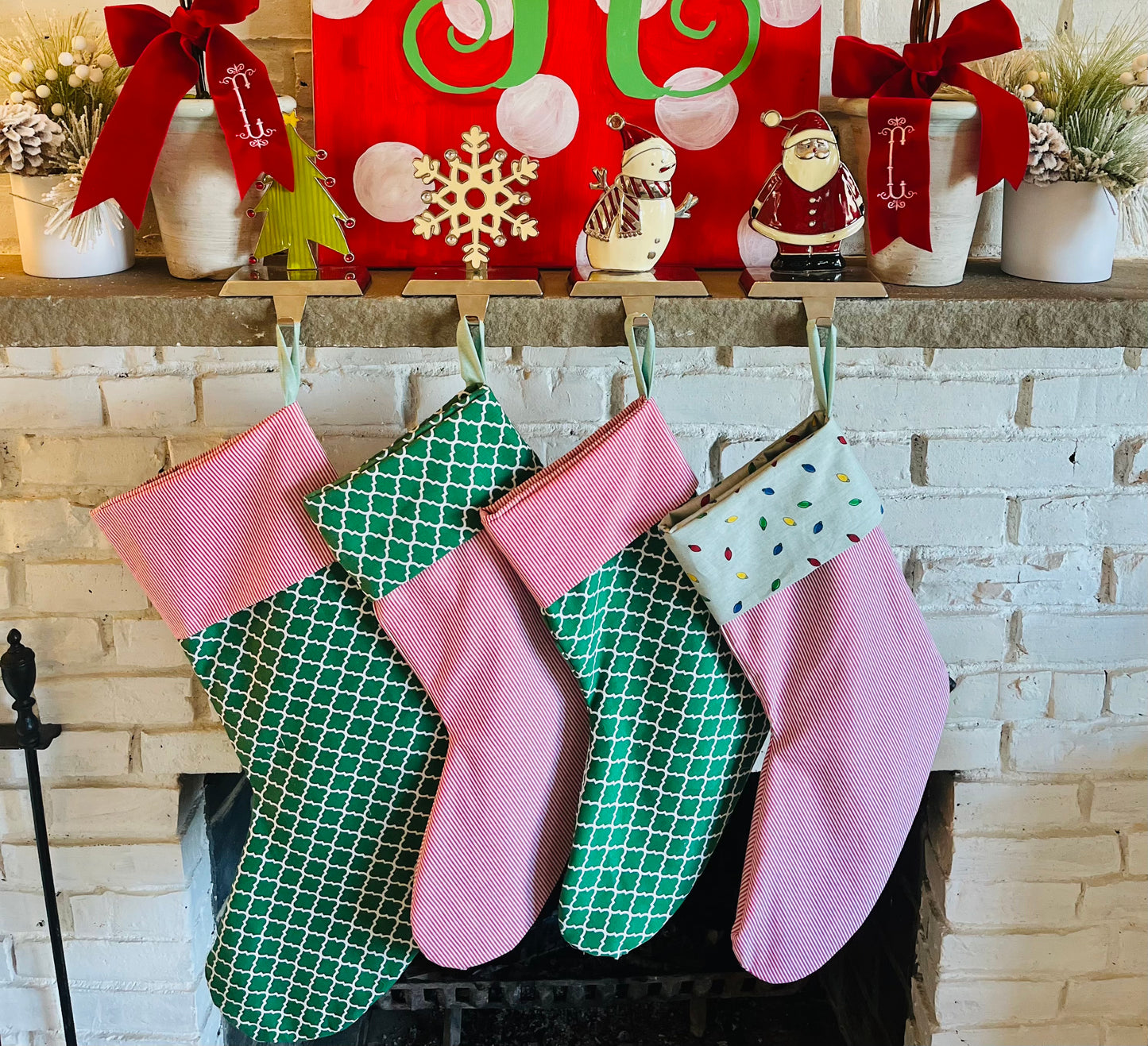 Small Handmade Christmas Stocking